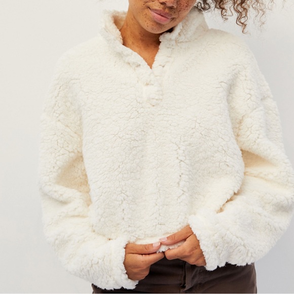 PacSun Simone Sherpa Henley Pullover - Picture 6 of 11